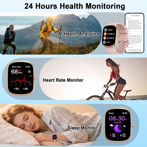 Smartwatch (Answer/Make Call), Fitness Tracker with 110+ Sport Modes in Saudi Arabia