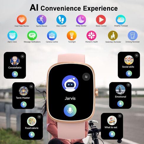 Smartwatch (Answer/Make Call), Fitness Tracker with 110+ Sport Modes in Saudi Arabia