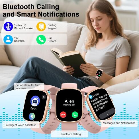Smartwatch (Answer/Make Call), Fitness Tracker with 110+ Sport Modes in Saudi Arabia