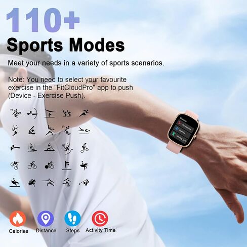 Smartwatch (Answer/Make Call), Fitness Tracker with 110+ Sport Modes in Saudi Arabia
