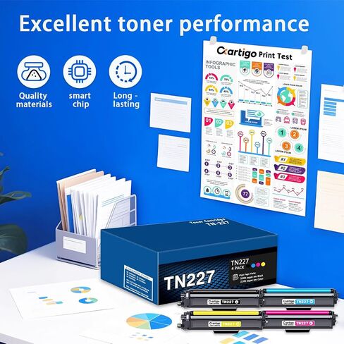 TN227 Black High Toner Toner Cartridge 1 Pack Pack Pack لـ TN-227 TN 227 متوافق مع الأخ HL-L3270CDW HL-L3230CDW HL-L3210CW HL-L3290CDW MFC-L3710CDW in Kuwait