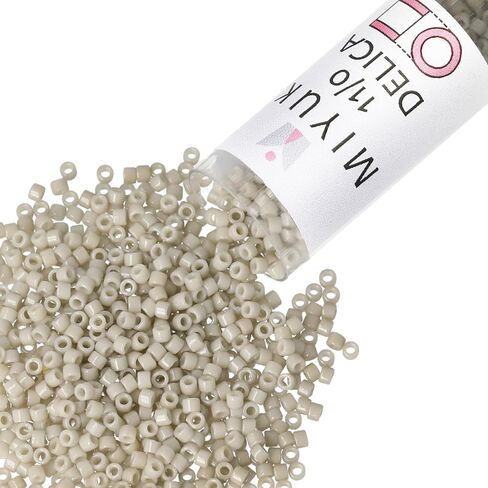 Miyuki Delica Seed Beads 11/0 Crystal White Ceylon DB231 7.2 Grams in Kuwait
