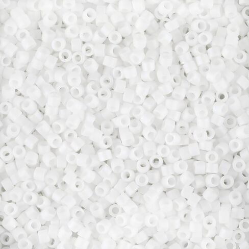 Miyuki Delica Seed Beads 11/0 Crystal White Ceylon DB231 7.2 Grams in Kuwait