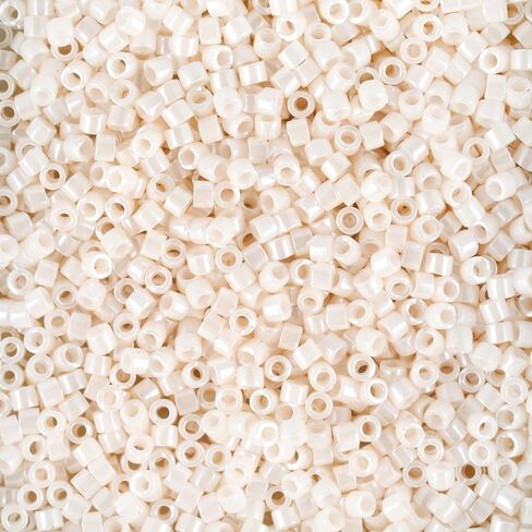 Miyuki Delica Seed Beads 11/0 Crystal White Ceylon DB231 7.2 Grams in Kuwait