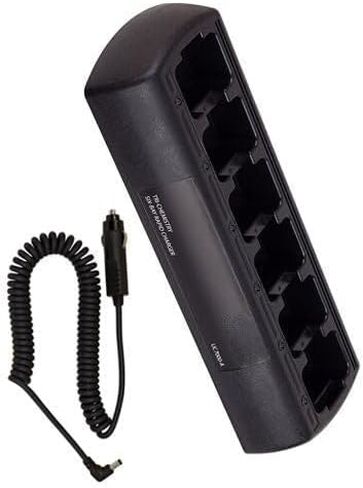 Six Bay Rapid Desk Charger for Harris XG-25 Rechargeable Two Way Radio (Slim Design) in Saudi Arabia