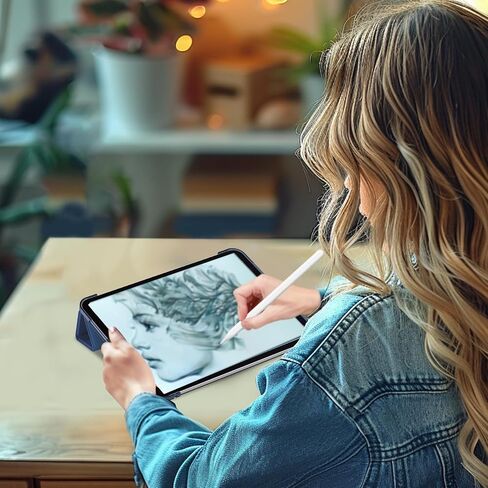 Procase Smart Case لـ iPad Pro 11 Inch (M4) 2024 (النموذج: A2836/A2837/A3006) ، غلاف الجهاز اللوحي الصلبة للرقابة الصلبة لـ iPad Pro 11 "5th Generation 2024 -Black in Saudi Arabia
