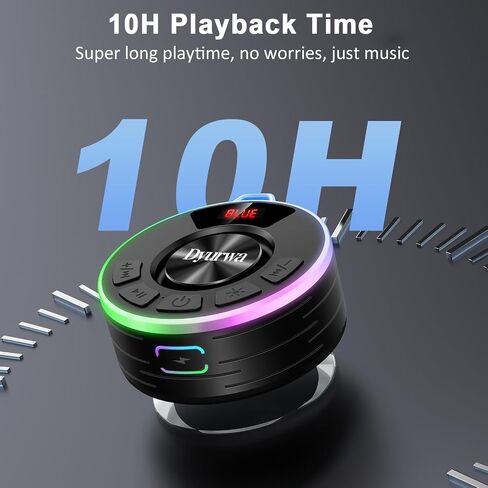 Bluetooth Shower Speaker, Portable Bluetooth Speaker with 360° HD Sound, RGB Lights in Saudi Arabia