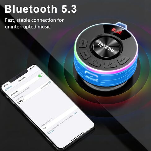 مكبر صوت دش بلوتوث ، مكبر صوت بلوتوث محمول مع صوت عالي الدقة 360 درجة ، مصابيح RGB in Kuwait