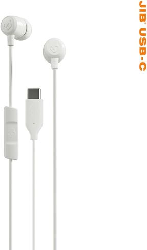 Skullcandy Jib USB-C Wired Earbuds with Noise Isolating Fit, Built-in Microphone Call and Track Control for iPhone Android, Ear Gel Sizes Included for Custom Fit - True Black in Saudi Arabia