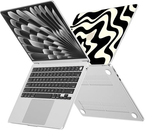 Compatible with MacBook Air 13 inch Case 2025 2024 2023 2022 M4 M3 M2 (Model A3240 A3113 A2681) Sturdy Laptop Hard Shell for MacBook Air 13.6" + Keyboard&Screen Cover, Crystal Clear in Kuwait