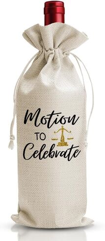DOI-LANEE Masters Degree Graduation Gift, Grad School College Graduation Party Supply Gifts Wine Bag For Couple Friend Her Him Son Women Men, Drawstring Cotton Burlap Bag in Saudi Arabia