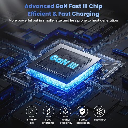 120W USB C Charger Block مع 2 كبلات قابلة للسحب ، 4-in-1 GAN IV ، محطة شاحن الجدار القابلة للطي ، محول الكمبيوتر المحمول PD 65W لـ MacBook/iPad ، iPhone 16/15/14 ، Galaxy S24 ، Android إلخ in Kuwait