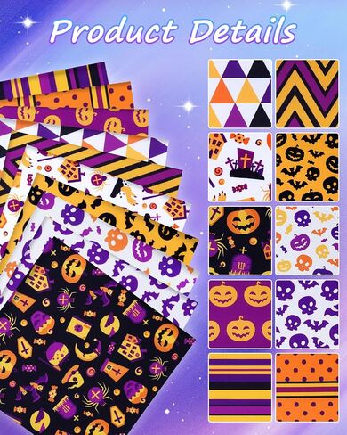 Ezakka 10 Pack 100 ٪ حزم النسيج الدهون الدهون القطن ، 20 "× 20" نسيج خياطة للخياطة ، حزم ربع الدهون الأقمشة القطن والأقمشة لحاف من خياطة ، مشروع الخياطة و DIY & Craft - STARRY SKY in Kuwait
