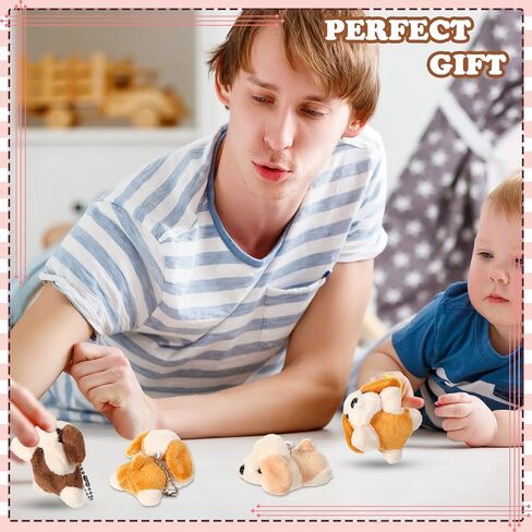 Sosation 20 Pcs Mini Plush Stuffed Puppy Bulk Graduation Gift Dog Party Favor Gift Toy Soft Plush Dog for Goodie Bag Fillers Kids Baby Show Birthday Carnival Prize Party in Saudi Arabia