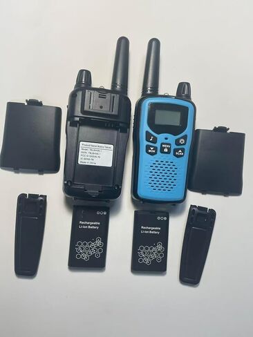 Rechargeable Walkie Talkies Long Range for Kids, Walky Talky VOX with 22 FRS Channels, 99 Privacy Codes Two Way Radio,1200mAh Li-ion Battery, for Camping Hiking Emergency (2 Pack Colorful) in Saudi Arabia