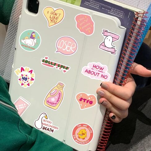 Cat Meme Stickers, Funny Cat Stickers for Kids Journaling Adults Kawaii,Cute Waterproof Vinyl Sticker for Water Bottles Laptops 50Pcs in Kuwait