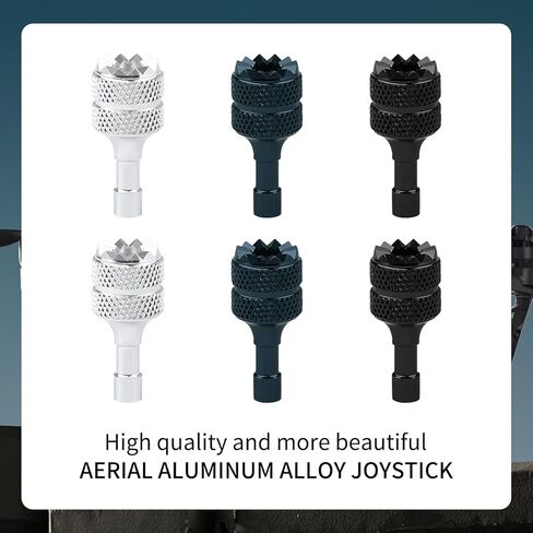 6 PCS عصي تحكم الطائرات بدون طيار ، عصي عصا التحكم في ألومنيوم قابلة للفصل عصي توافق مع DJI Mini 3 Pro/Mini 4 Pro/Air 3/Mavic 3 Pro RC & RC 2 الإكسسوارات البديلة (الفضة ، أسود ، أحمر) in Saudi Arabia