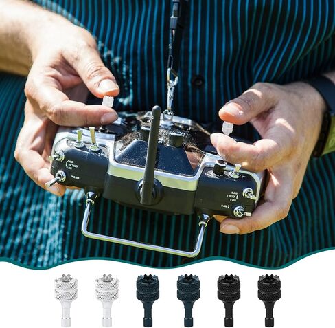 6 PCS عصي تحكم الطائرات بدون طيار ، عصي عصا التحكم في ألومنيوم قابلة للفصل عصي توافق مع DJI Mini 3 Pro/Mini 4 Pro/Air 3/Mavic 3 Pro RC & RC 2 الإكسسوارات البديلة (الفضة ، أسود ، أحمر) in Saudi Arabia