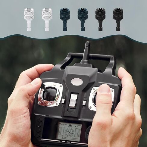6 PCS عصي تحكم الطائرات بدون طيار ، عصي عصا التحكم في ألومنيوم قابلة للفصل عصي توافق مع DJI Mini 3 Pro/Mini 4 Pro/Air 3/Mavic 3 Pro RC & RC 2 الإكسسوارات البديلة (الفضة ، أسود ، أحمر) in Saudi Arabia