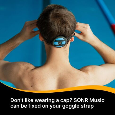 حزمة Sonr Music 2-in-1-مشغل موسيقى مفتوح تحت الماء للسباحين ونظارات السباحة المضادة لـ FOG (Blue) in Kuwait