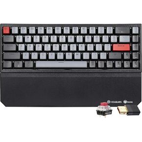 Hexgears X1 Pro Wireless Mechanical Gaming Keyboard ، Mode Triple 2.4g /bt5.0/USB-- CHOMBAND AMMING ، 65 ٪ تخطيط 68 مفاتيح لوحة مفاتيح مفتاح KAILH قابلة للتبديل in Kuwait