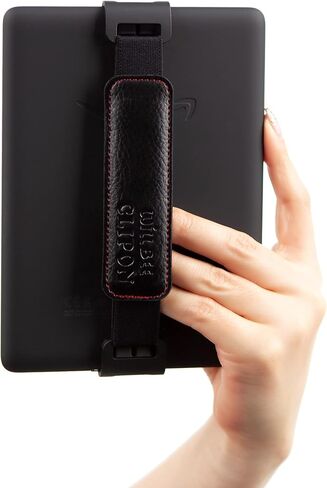 WiLLBee CLIPON Hand Pad Mini - Tablet e-Book Hand Strap Finger Grip Holder (Black, for 6.8-7 inch Device) in Saudi Arabia