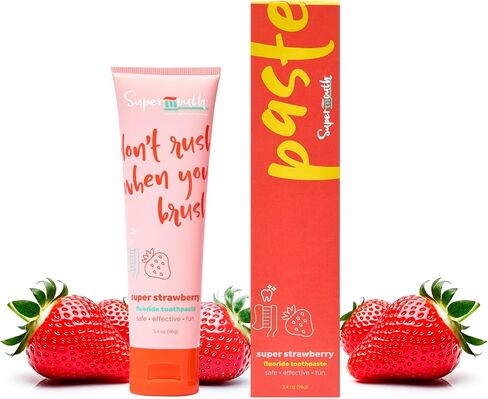 Fluoride Toothpaste - Adults & Kids, Fights Cavities, Whitens, Nano Hydroxyapatite, Dentist Developed, Safe Clean Ingredients, Gentle on Sensitive Teeth, Vitamins D3 & K2, 4 Tasty Flavors in Saudi Arabia