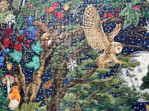 Gibsons The Art File Secret Garden 1000 Piece Jigsaw Puzzle | Made in America | Beautiful Animal Forest Garden Artwork | Sustainable Puzzle for Adults in Saudi Arabia