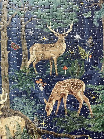 Gibsons The Art File Secret Garden 1000 Piece Jigsaw Puzzle | Made in America | Beautiful Animal Forest Garden Artwork | Sustainable Puzzle for Adults in Saudi Arabia