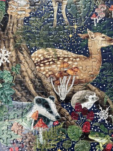Gibsons The Art File Secret Garden 1000 Piece Jigsaw Puzzle | Made in America | Beautiful Animal Forest Garden Artwork | Sustainable Puzzle for Adults in Saudi Arabia