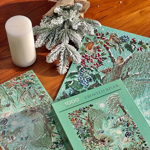 Gibsons The Art File Secret Garden 1000 Piece Jigsaw Puzzle | Made in America | Beautiful Animal Forest Garden Artwork | Sustainable Puzzle for Adults in Saudi Arabia