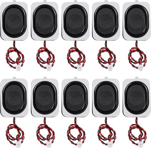 5pcs Sound 8 Ohm 2 Watt Rectangle Cavity Speaker, with JST 1.25 mm 2-Pin Interface Wire for Computer Electronic Project Application Components. in Saudi Arabia