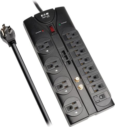 TRPTLP1208SAT - TRIPP LITE حمايته! TLP1208SAT 12 منافذ مثبط in Saudi Arabia