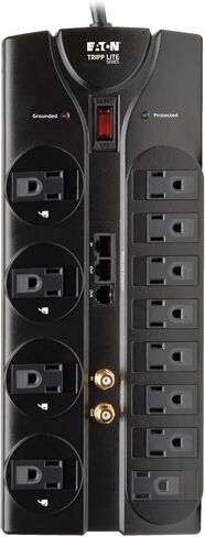 TRPTLP1208SAT - TRIPP LITE حمايته! TLP1208SAT 12 منافذ مثبط in Saudi Arabia