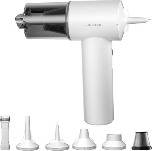 Computer Keyboard Cleaner Portable Vacuum and Compressed Air Duster Black in Saudi Arabia