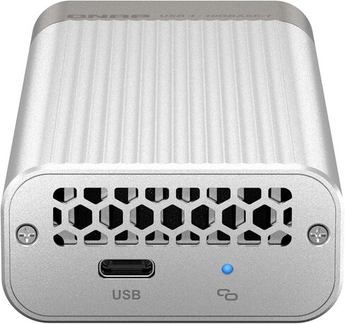 QNAP QNA-UC10G2T USB 4 Type-C إلى محول شبكة Dual-Port 10GBase-T RJ45 ، متوافق مع منافذ USB 4 و Thunderbolt 3/4 in Kuwait
