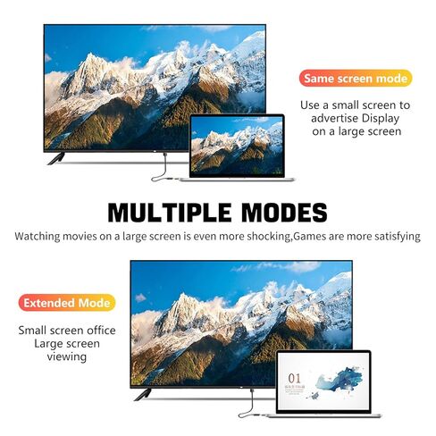USB C إلى DVI Cable 6.6 ft - دعم كابل دائم 4K@30Hz 32 AWG ، محول Type -C إلى DVI للشاشات ، أجهزة العرض والأجهزة الأخرى in Kuwait