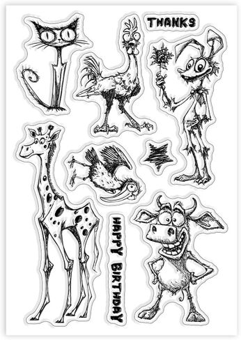 Globleland Gentleman Cat Mouse Clear Stamps Carcase Carcase Watch Watch Silicone Clear Stamp Seals Stamps Transparent For Diy Scrapbooking Cards Making Photo Abrum Journal in Saudi Arabia