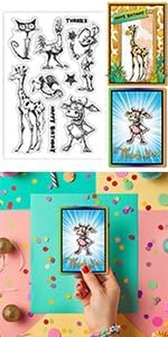 Globleland Gentleman Cat Mouse Clear Stamps Carcase Carcase Watch Watch Silicone Clear Stamp Seals Stamps Transparent For Diy Scrapbooking Cards Making Photo Abrum Journal in Saudi Arabia