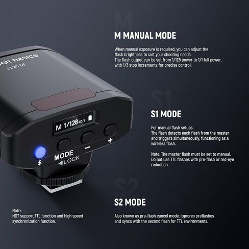 Neewer Z160 SE Camera Flash ، 20WS GN15 6000 ± 200k Speedlight ، دليل 1/1-1/128 Power & S1/S2 MODE 3.7V/1200MAH بطارية 650 CULL POWER STUDIO Light in Saudi Arabia