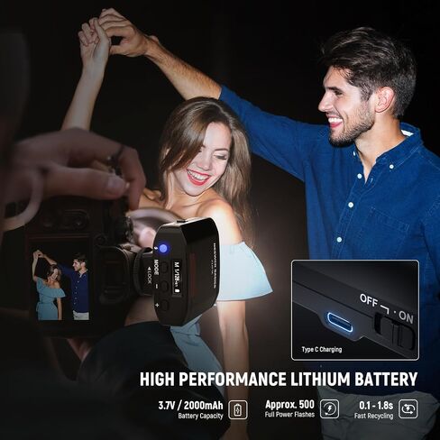 Neewer Z160 SE Camera Flash ، 20WS GN15 6000 ± 200k Speedlight ، دليل 1/1-1/128 Power & S1/S2 MODE 3.7V/1200MAH بطارية 650 CULL POWER STUDIO Light in Saudi Arabia
