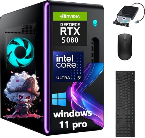Dell OptiPlex 7060 Windows 11 Pro Desktop Computer SFF, Intel 8th Gen i7-8700 Hexa Core,32GB DDR4 Ram 512GB NVMe M.2 SSD, AX210 Built-in WIFI 6E & Bluetooth 5.2,New Wireless Keyboard & Mouse (Renewed) in Saudi Arabia