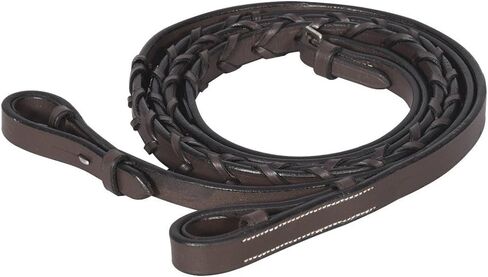 Henri de Rivel Advantage Flat Laced Reins - Havana - Horse in Saudi Arabia