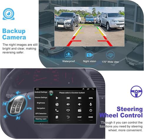 4+64 Android 13 for 2003-2007 Honda Accord Car Stereo ، 10.2 بوصة IPS Radio Screen Car Radio مع Carplay و Android Auto و DSP و Bluetooth و Backup Camera و DVR/TPMS in Kuwait