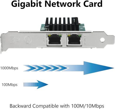 PCIe Network Card, 10Gb Ethernet Network Adapter, PCI Express X8, SFP+ Port Adapter Converter, with Intel 82599EN Chip for Windows/Windows Server/Linux, Compare to Intel X520-DA1 in Kuwait