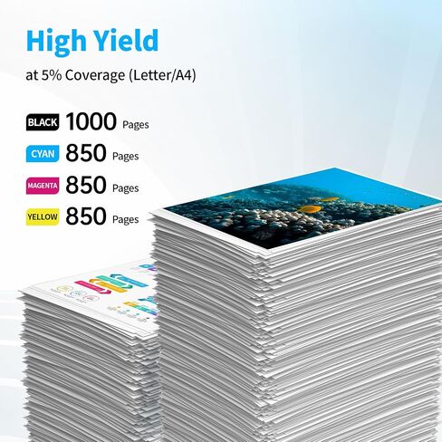 EasyPrint (مجموعة 1x) متوافق 02 استبدال خرطوشة الحبر لـ HP 02 المستخدمة لـ Photosmart C7280 C6280 C5180 C6180 D7360 D7460 8250 C7200 ، (Black ، Cyan ، Magenta ، Yellow ، Light Magenta) in Kuwait