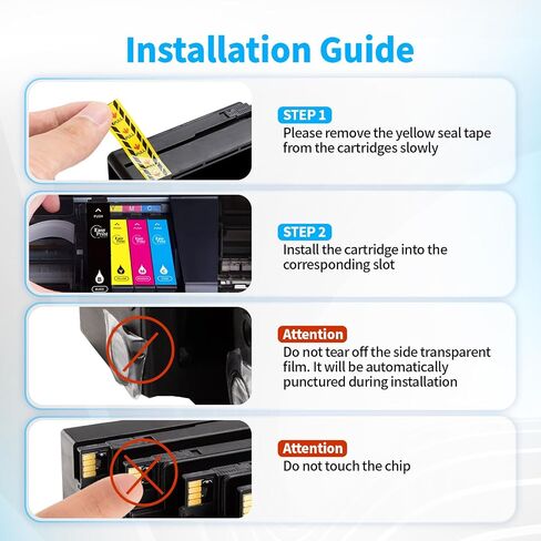 EasyPrint (مجموعة 1x) متوافق 02 استبدال خرطوشة الحبر لـ HP 02 المستخدمة لـ Photosmart C7280 C6280 C5180 C6180 D7360 D7460 8250 C7200 ، (Black ، Cyan ، Magenta ، Yellow ، Light Magenta) in Kuwait