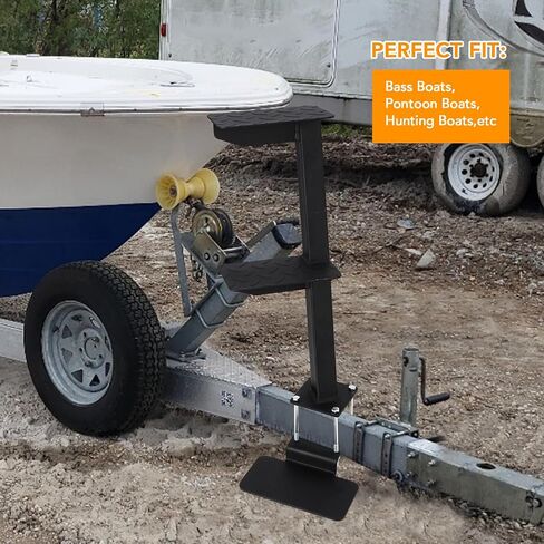 Heavy Duty Boat Trailer Step Ladder – 3-Step with Handle, Non-Slip Surface, Fit for Trailer Tongue, 460 Lbs Load Capacity in Saudi Arabia