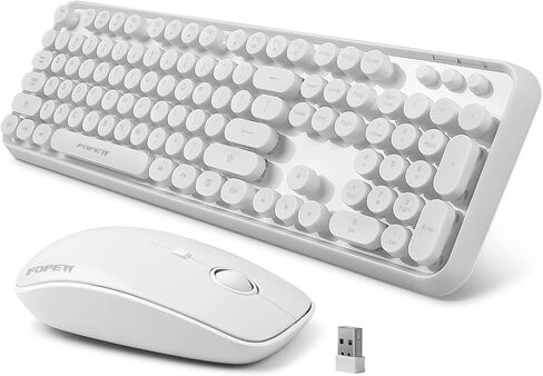 Wireless Keyboard and Mouse Combo, 2.4GHz Full-Size Keyboard Mouse Wireless, Plug-and-Play USB Receiver for PC, Laptop, Desktop, Windows, Mac - DarkBlue in Saudi Arabia