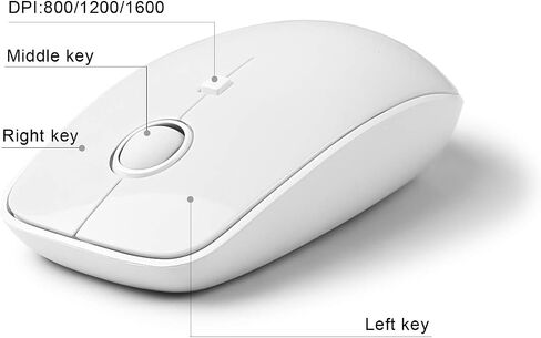 Wireless Keyboard and Mouse Combo, 2.4GHz Full-Size Keyboard Mouse Wireless, Plug-and-Play USB Receiver for PC, Laptop, Desktop, Windows, Mac - DarkBlue in Saudi Arabia